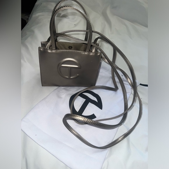 SOLD! Bronze TELFAR small/mini GENTLY USED - Picture 3 of 10